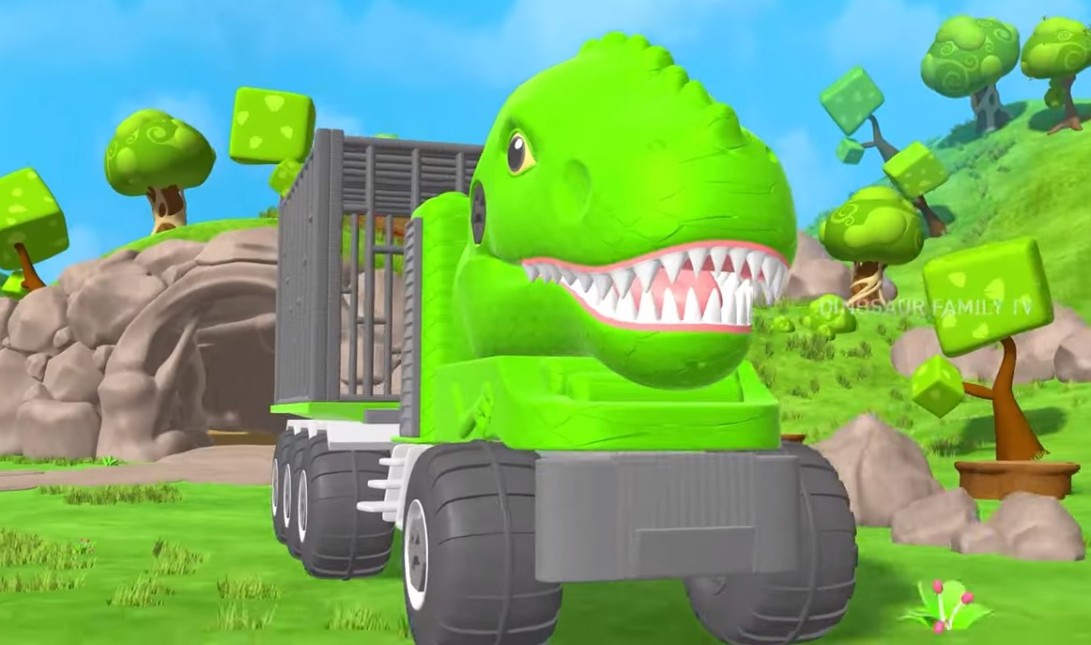 T-Rex’s Brave Encounter with Giant Dino Truck – Saving Jurassic Dinosaurs | Dinosaur Cartoons 2024
